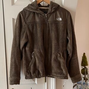 The North Face Osito Fleece Hoodie Jacket — Brown (Women’s Medium)